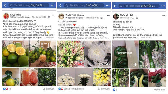 Nhộn nhịp chợ online ở chung cư - Ảnh 1.