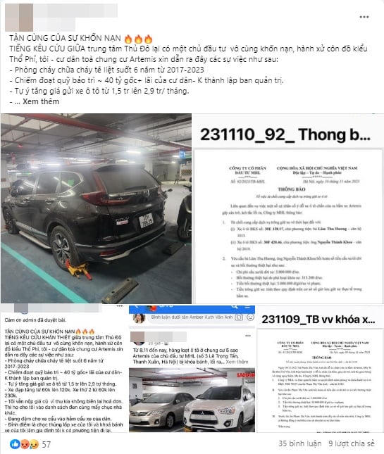 Cư dân phẫn nộ vì bị khóa trái bánh xe ô tô thời gian qua