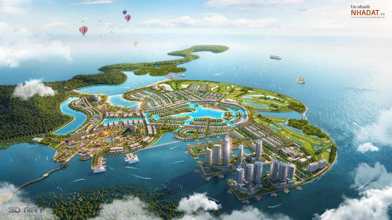 Phối cảnh dự án Khu du lịch quốc tế Đồi Rồng của Geleximco vừa được Du lịch Vạn Hương rót hàng nghìn tỷ vào đầu tư. &nbsp;