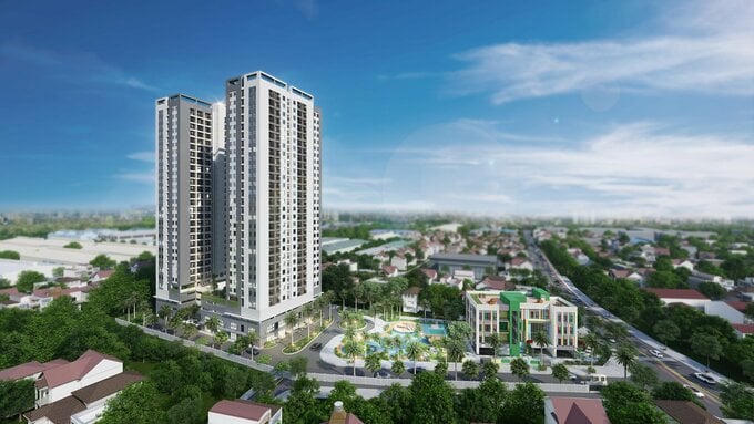 Phối cảnh nhà ở xã hội Tân Đông Hiệp