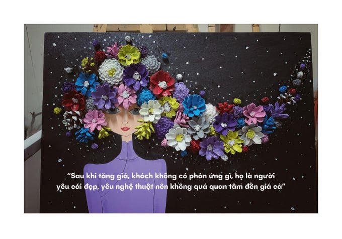 'Thoát' khỏi ngành BĐS bỏ phố về rừng, làm tranh từ quả thông khô bán tới 3.000.000 đồng/bức