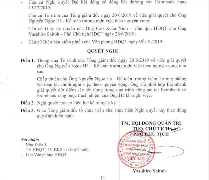 Nữ đại gia bí ấn mất ghế, sóng ngầm tại Eximbank lại dội lên