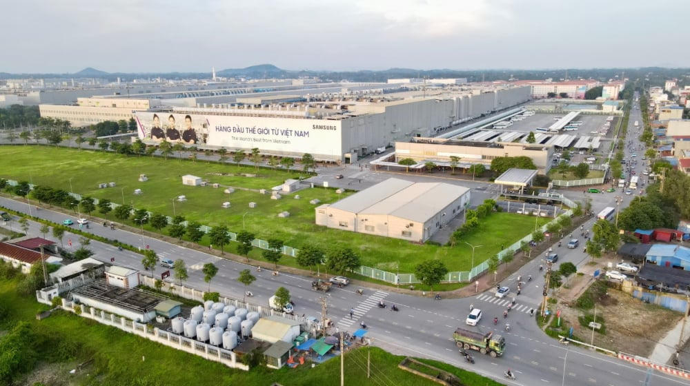 Tổ hợp sản xuất của Samsung Việt Nam tại Khu công nghiệp Yên Bình, Thái Nguyên.