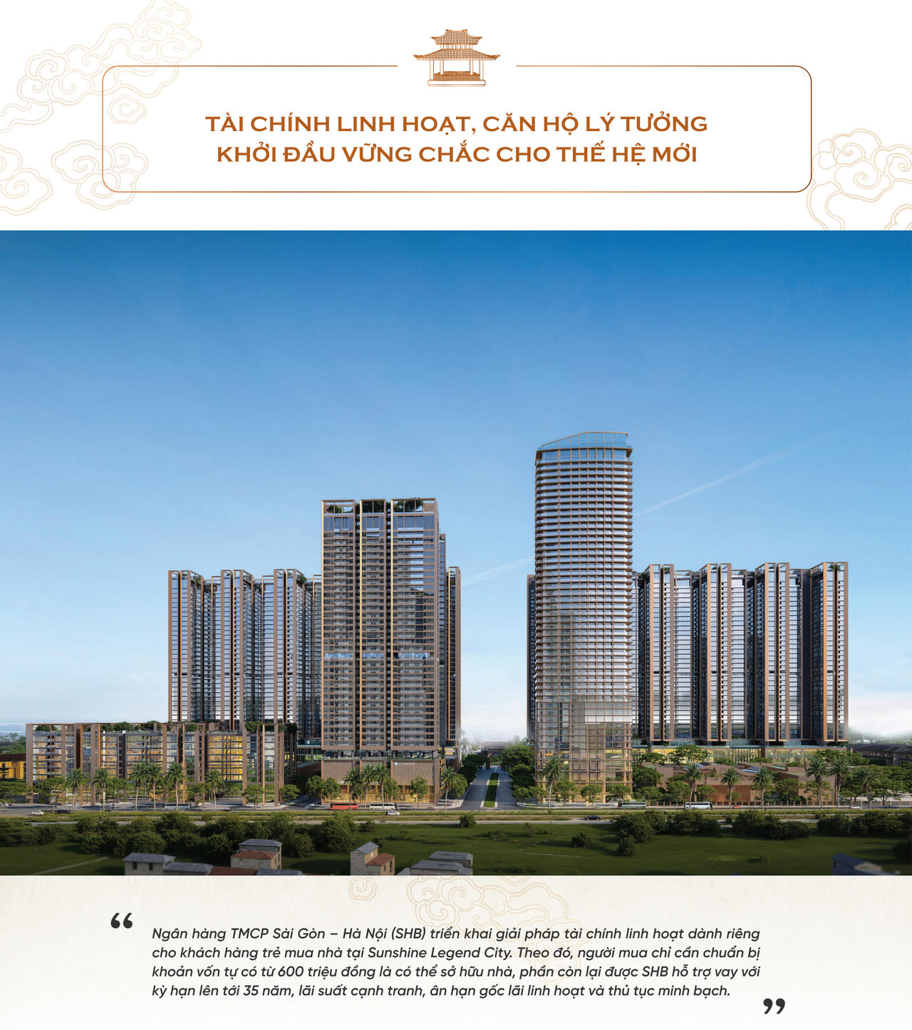 Sunshine Group ra mắt Sunshine Legend City với gần 8.000 căn hộ cao cấp giá hợp lý dành cho người trẻ cùng gói tín dụng từ SHB - góp phần bảo tồn di sản Phố Hiến phía Đông Thủ đô
