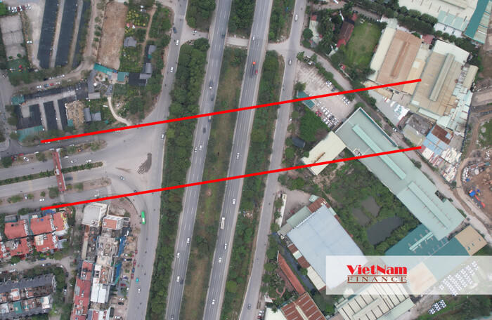Vị trí hầm chui gần 2.500 tỷ nối vành đai 3,5 qua đại lộ Thăng Long &nbsp;