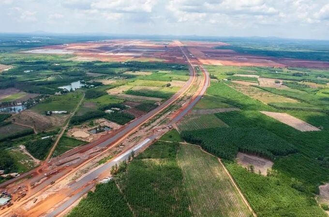 Tuyến T1 dài 4,3 km, kéo dài từ phía Tây sân bay Long Thành đến Quốc lộ 51. Ảnh: Internet &nbsp;