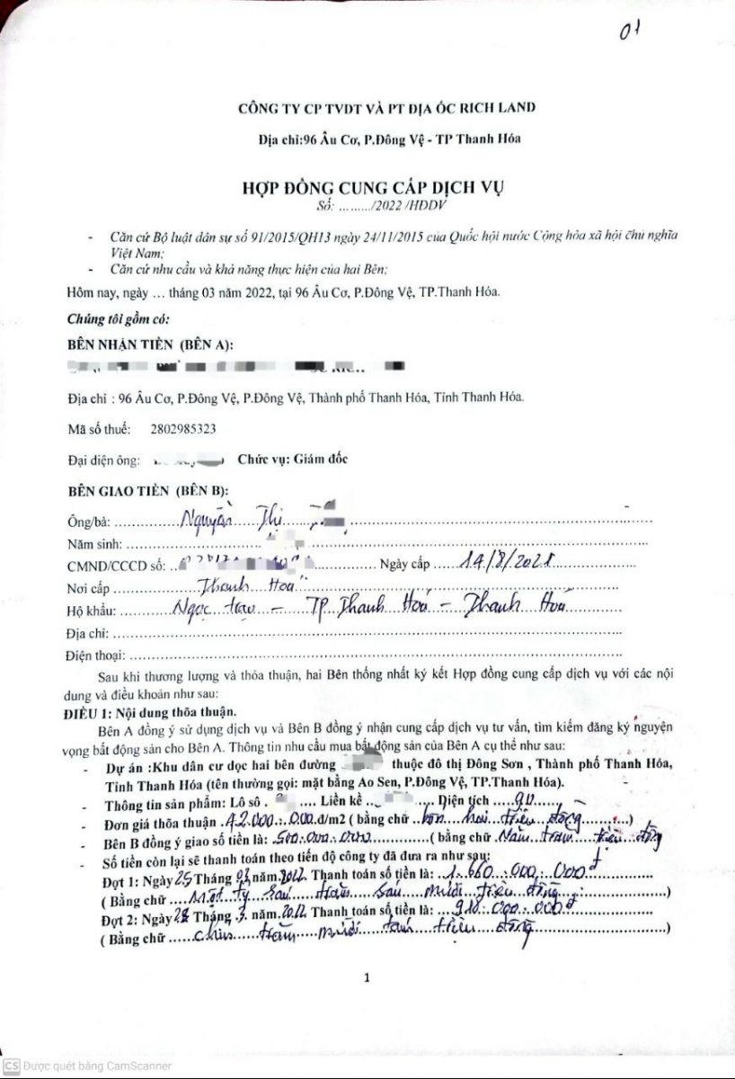 Thanh Hóa: Cảnh báo hiện tượng 'cò đất' lừa nhà đầu tư