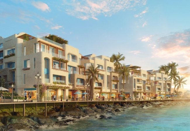 Phối cảnh phân khu biệt thự nghỉ dưỡng cao cấp The Sailing Bay tại Hòn Thơm &nbsp;