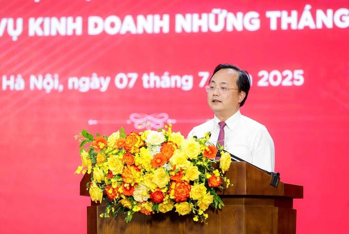 Đồng chí Tô Huy Vũ - Bí thư Đảng Uỷ, Chủ tịch Hội đồng thành viên Agribank phát biểu khai mạc Hội nghị. Ảnh: Agribank