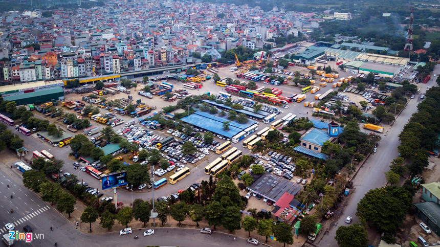 Toàn cảnh đường đua F1 tương lai tại Hà Nội từ trên cao 