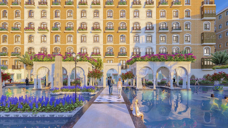 Phối cảnh dự án Sunset Sanato Seladon Boutique Hotel &nbsp;