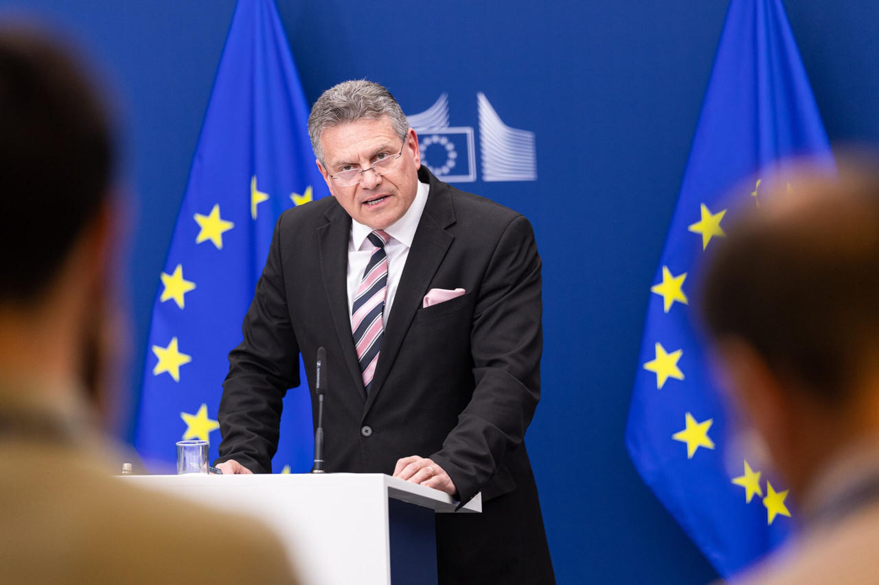 Trưởng đoàn đàm phán thương mại EU, ông Maros Sefcovic.