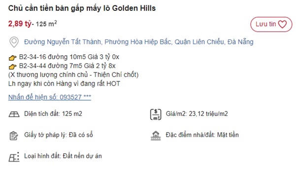 "Ăn theo" dự án tỷ đô của Vingroup và quy hoạch Cảng Liên Chiểu, giá nhà đất tại Đà Nẵng tăng chóng mặt