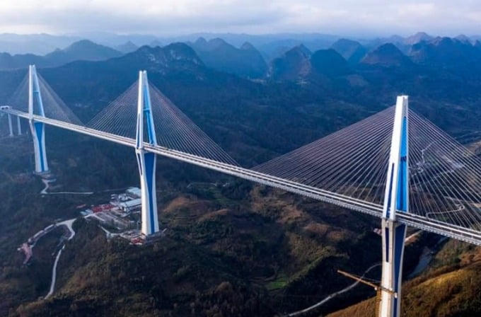 Cầu Pingtang (Bình Đường)&nbsp;được xây dựng vào năm 2019. Ảnh: SCMP