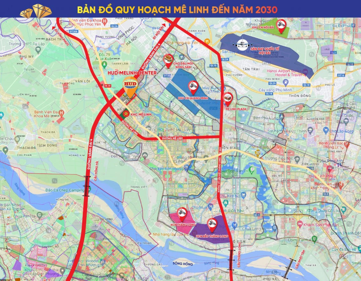 HUD Melinh Cetral sở hữu tọa độ kết nối thông thuận. &nbsp;
