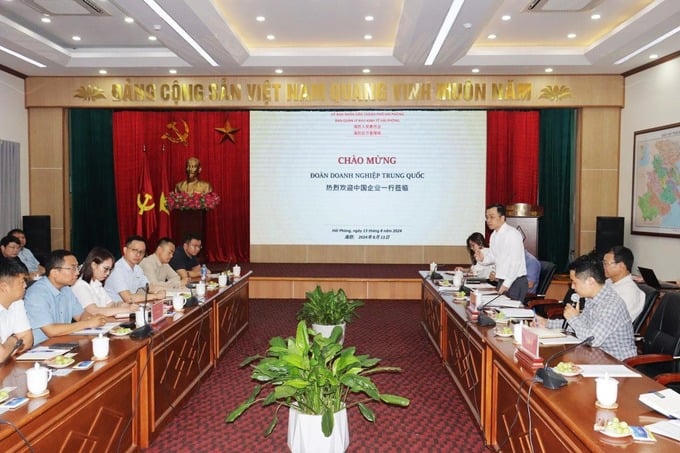 Quang cảnh buổi làm việc. Ảnh: Ngọc Điệp
