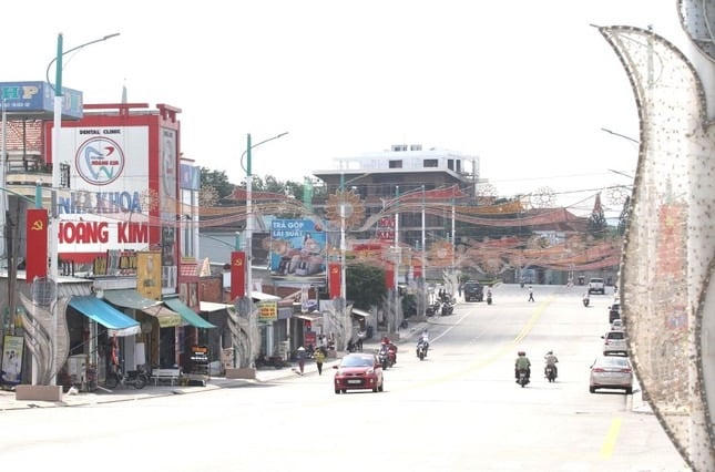 Trung tâm của thị xã Bến Cát