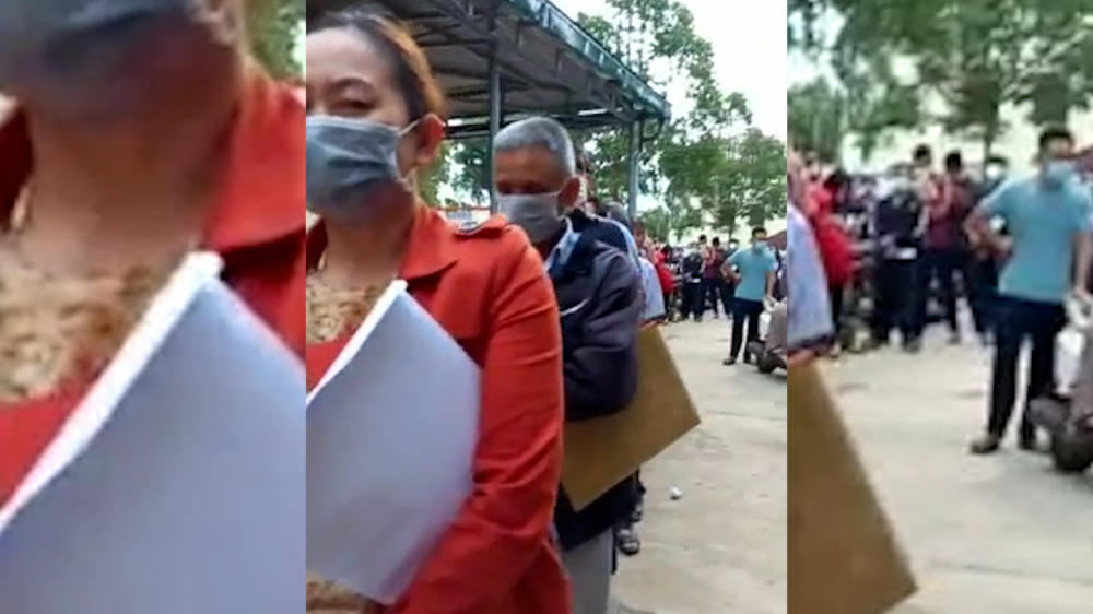 &nbsp;Người dân ở Đắk Nông xếp hàng từ sáng sớm để chờ làm thủ tục cấp sổ đỏ. &nbsp;