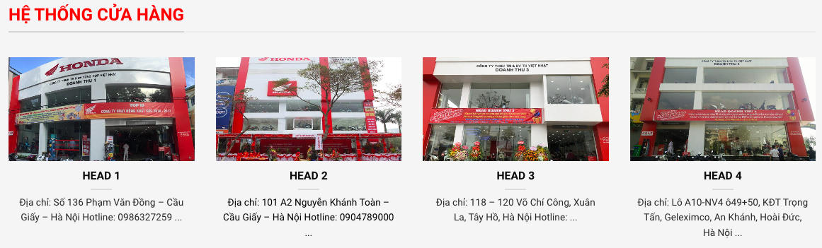 Chủ HEAD Doanh Thu bán xe máy Honda dòng tiền đổ về hàng nghìn tỷ mỗi năm