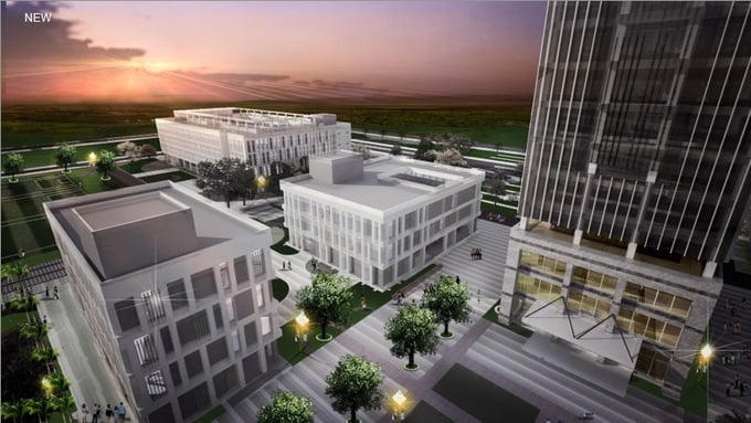 Phối cảnh khuôn viên Đại học Dược cơ sở 2. Ảnh: Website Đại học Dược Hà Nội &nbsp;
