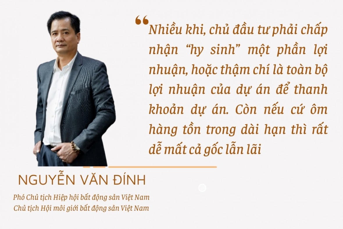 Cơ cấu lại giá để "rã đông" tồn kho bất động sản
