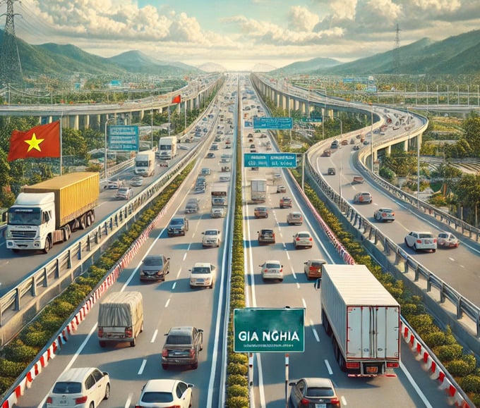 Phối cảnh một góc dự án cao tốc Gia Nghĩa - Chơn Thành trong tương lai. Ảnh: Internet