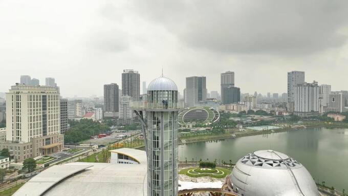 Tháp thiên văn 18 tầng tại Cung Thiếu nhi (Ảnh: Vietnam Projects Construction ) &nbsp;