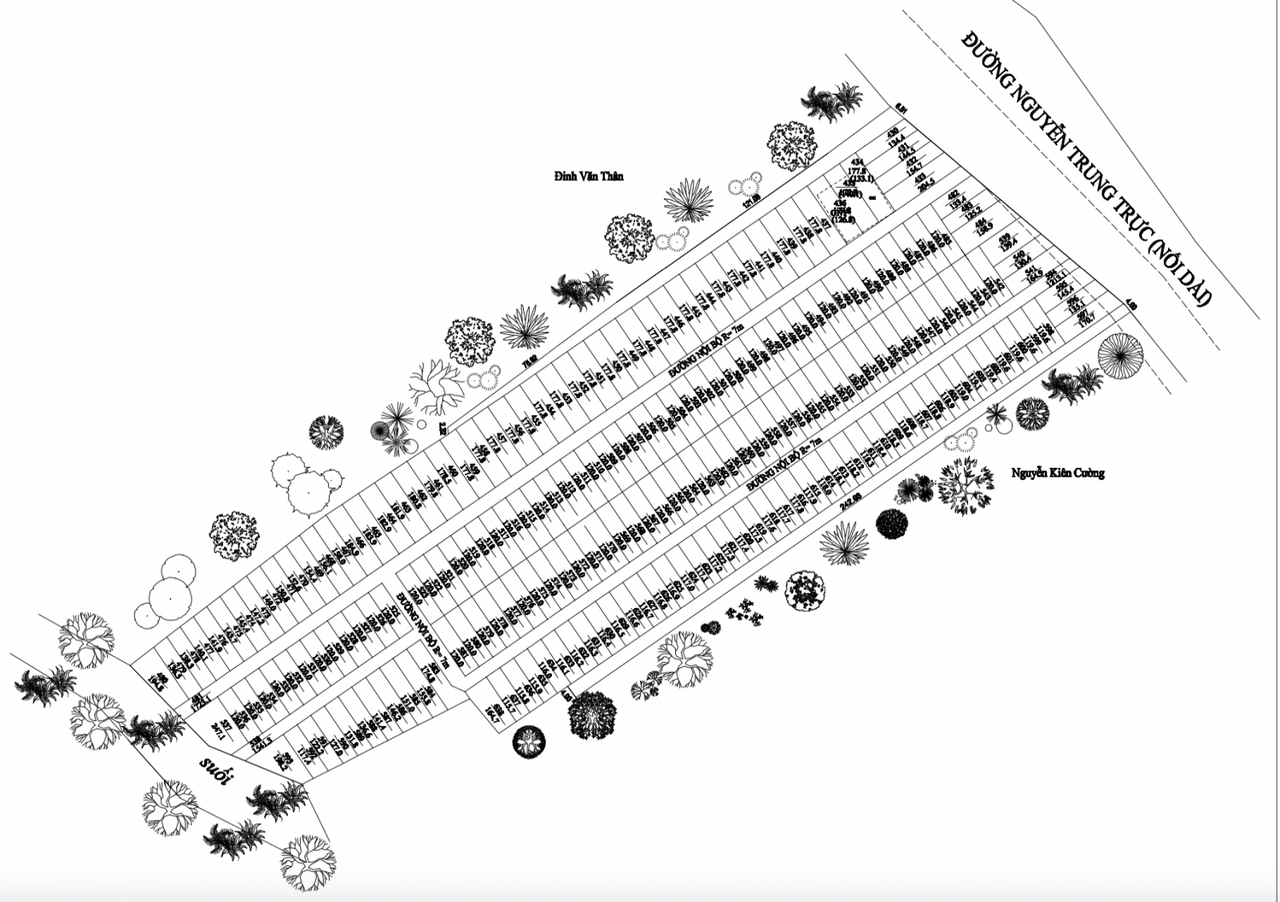 Bản đồ phân lô dự án &nbsp;
