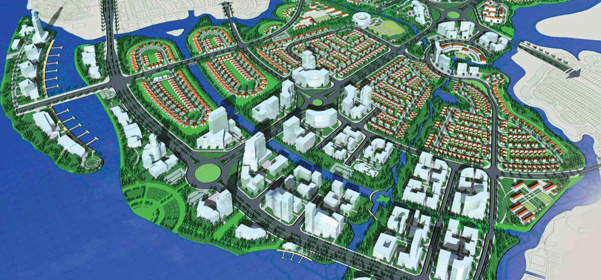 Phối cảnh khu đô thị Đồng Nai Waterfront City. &nbsp;