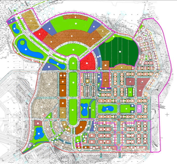 Bản đồ quy hoạch tổng mặt bằng sử dụng đất