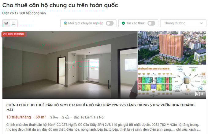 Giá căn hộ cho thuê tại Hà Nội tăng mạnh