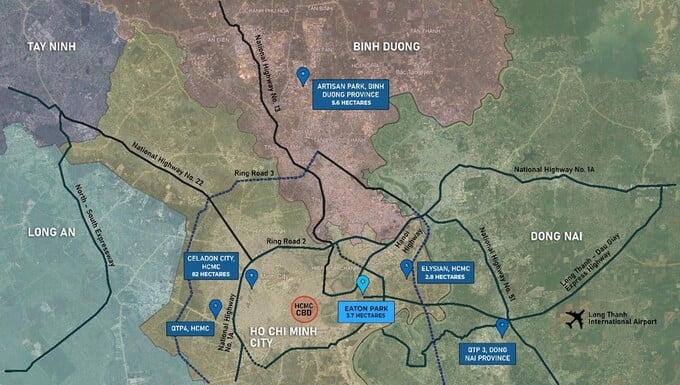 Trong vòng 2 năm, Gamuda Land đã nhanh chóng thiết lập sự hiện diện rộng khắp TP.HCM và các tỉnh giáp ranh &nbsp;