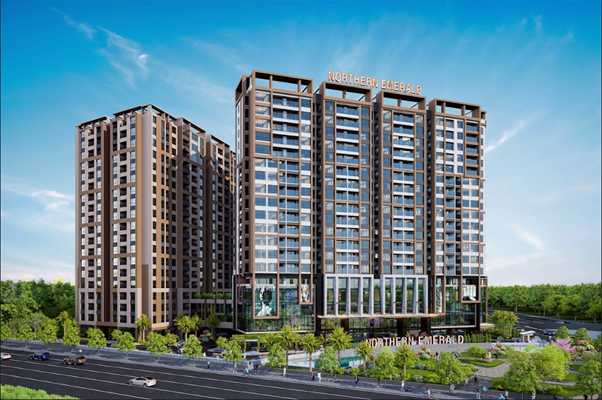 Ảnh phối cảnh mặt chính dự án &nbsp;