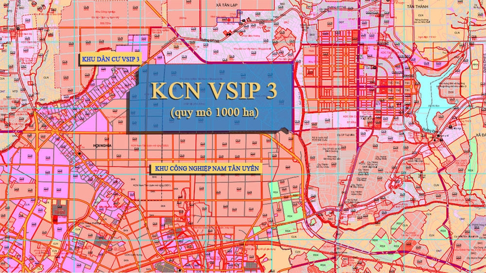 Quy hoạch Khu công nghiệp VSIP 3 (Bình Dương).