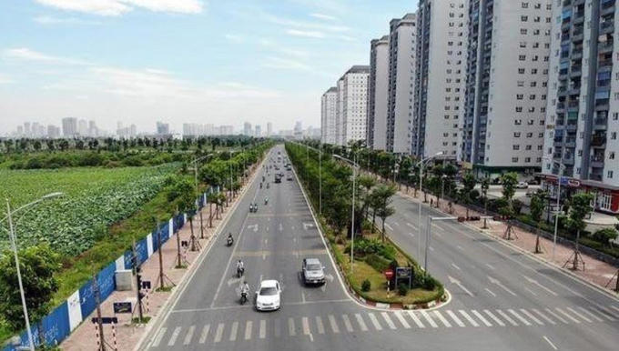 Đường trục phía Nam Hà Tây cũ đang triển khai giai đoạn 2. &nbsp;