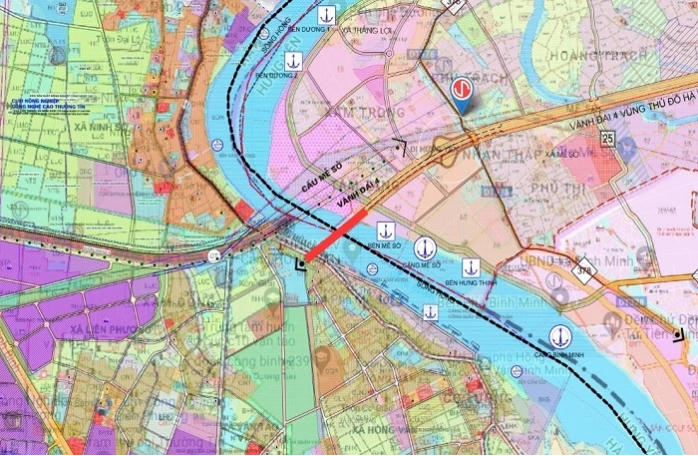 Hà Nội thay đổi vị trí xây dựng cầu Mễ Sở hơn 4.888 tỷ trên tuyến vành đai 4. Ảnh: Quyhoachhanoi