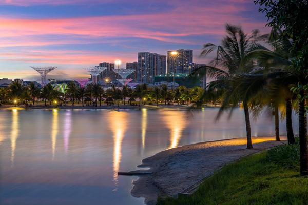 Một góc công viên 36ha lớn bậc nhất Đông Nam Á tại Đại đô thị Vinhomes Grand Park &nbsp;