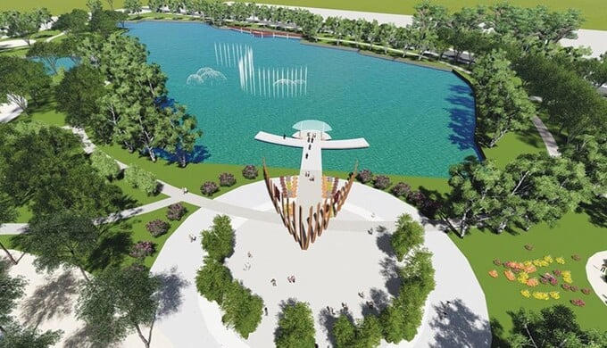 Phối cảnh 3D công viên Biên Hùng