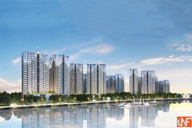 Phối cảnh dự án Water Bay Thủ Thiêm. &nbsp; &nbsp;