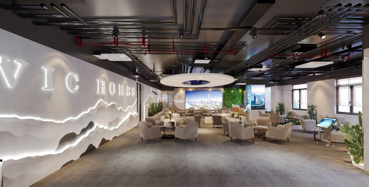 Không gian làm việc hiện đại tại Vichomes. &nbsp;