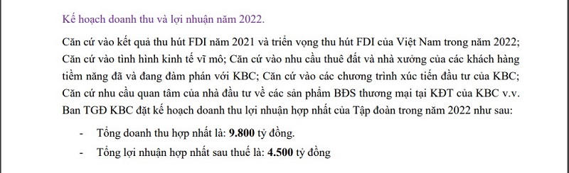 Nguồn: Báo cáo thường niên 2021 của KBC. &nbsp;