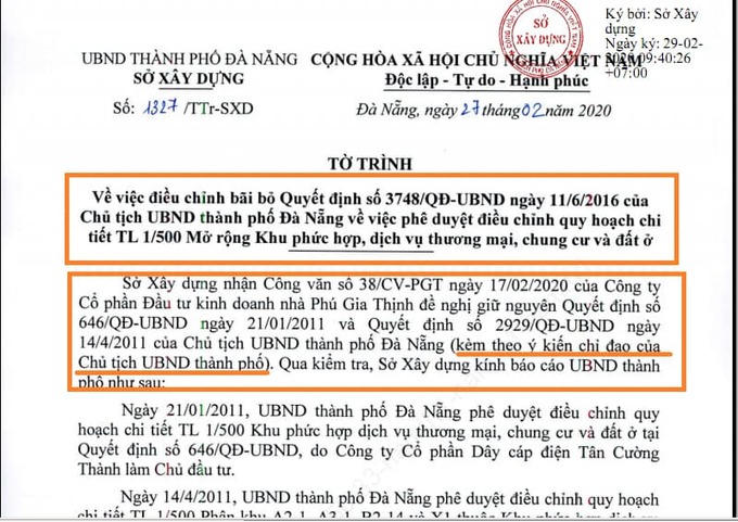 Lập tổ công tác giải quyết tranh chấp tại dự án New Danang City