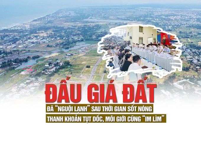 Đấu giá đất đã “nguội lạnh” sau thời gian sốt nóng: Thanh khoản tụt dốc, môi giới cũng “im lìm”