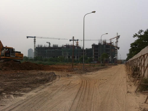 Soi hạ tầng dự án Chung cư Gamek Tower, The Golden An Khánh