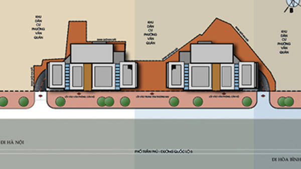 
Mặt bằng méo mó của một dự án tại Hà Đông
