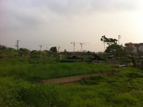 Cận cảnh hạ tầng dự án Thăng Long Victory ôm trọn nghĩa địa