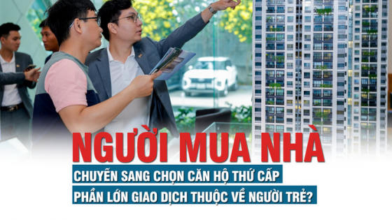 Người mua nhà chuyển sang chọn căn hộ thứ cấp, phần lớn giao dịch thuộc về người trẻ