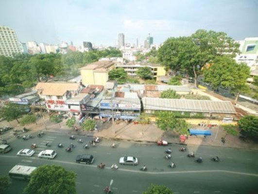 đất vàng, trung tâm hành chính, TP Hồ Chí Minh, dự án, quây tôn, quy hoạch, đấu thầu, cho thuê, bãi đỗ xe