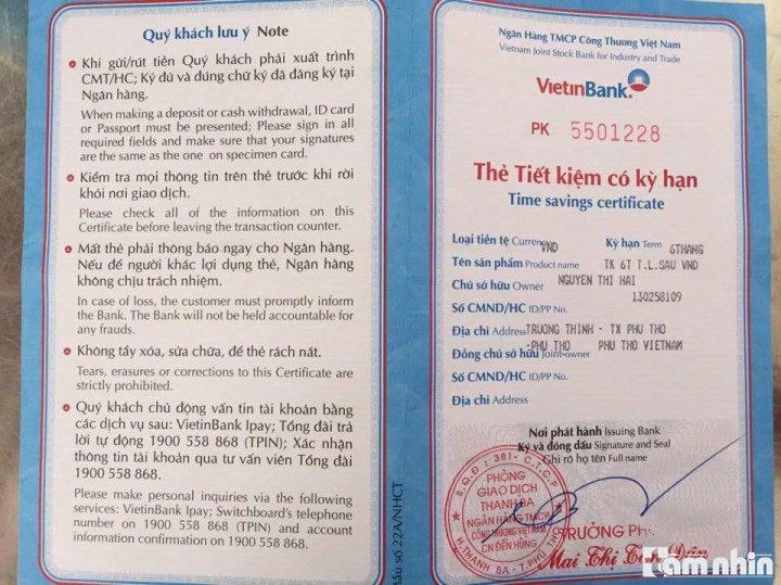 Gần 800 triệu trong tài khoản Vietinbank không cánh mà bay: Thông tin mới nhất