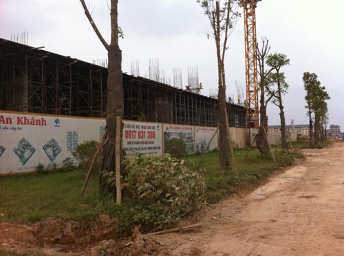 Soi hạ tầng dự án Chung cư Gamek Tower, The Golden An Khánh